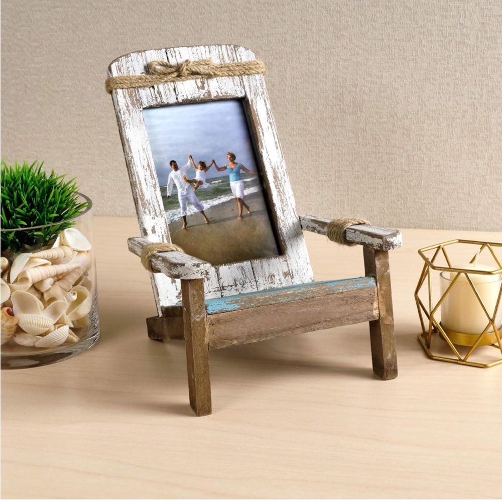 Beach Chair 4”x6” Vertical Photo Frame